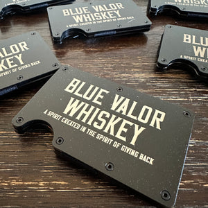 Blue Valor Whiskey RFID Card Wallet